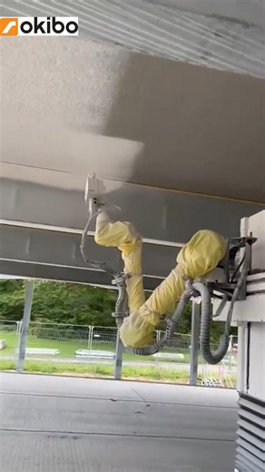 Robotics Ceiling Painting (1500 sqm a day!) #robots #contech #painting #paintingrobot #construction | Robotmer Robotlu Otomasyon