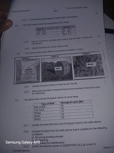 Questions from Agricultural Sciences P12.3.2 Calculate the pe... | Filo