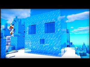 Minecraft Ice Slime House: How to build a Slime House Tutorial