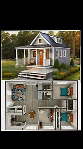 18K views · 98 reactions |  Small house plan with covered porch and open floor plan. #smallhouseplans #homedecor #newconstruction  #dreamhouse ℂ핋핋핆 | Dream House | Facebook