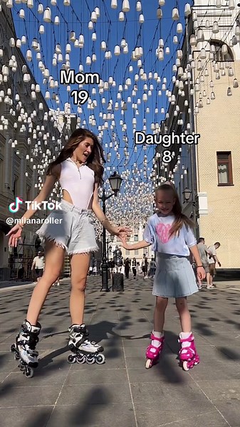 Mother-Daughter Roller Skating Fun with Milana Zaytseva