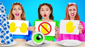 18K views · 464 reactions | No hands vs one hand vs two hands! funny food situations! 100 layers of food by 123 go! challenge: | 123 GO Challenge | Facebook