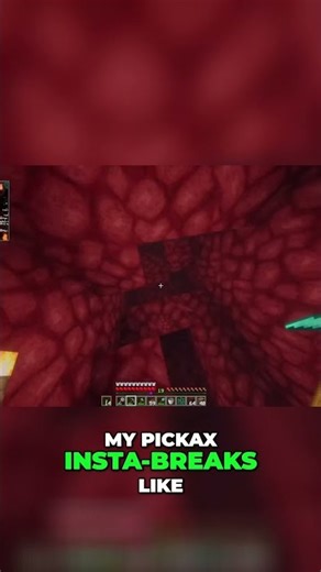 Minecraft Pickaxe Breaks INSTANTLY! What's Happening? #shorts