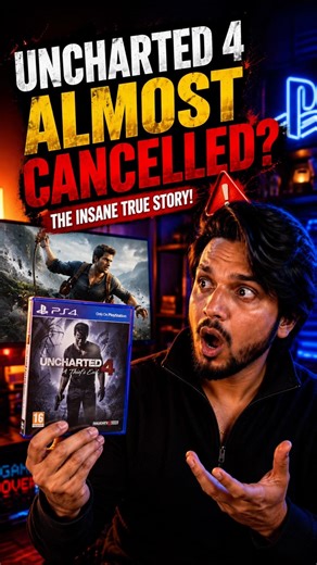 Uncharted 4 Was Almost Canceled ❌😳 #Uncharted4 #PS5 #PlayStation #GamingFacts #NaughtyDog