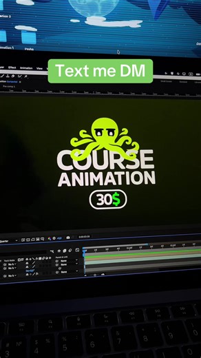 Text “Course” in comment if you interested😇 #animation #aftereffects #design #logo #motiondesign