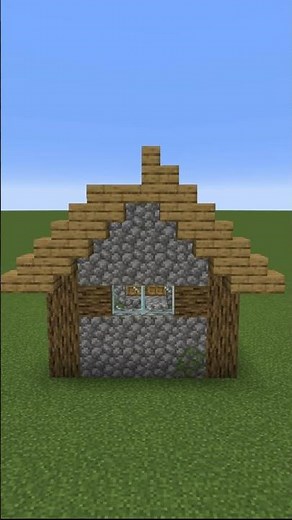 Minecraft villager house blast furnace #minecraft #tutorial #village #fypシ #fyp #minecraftvillager