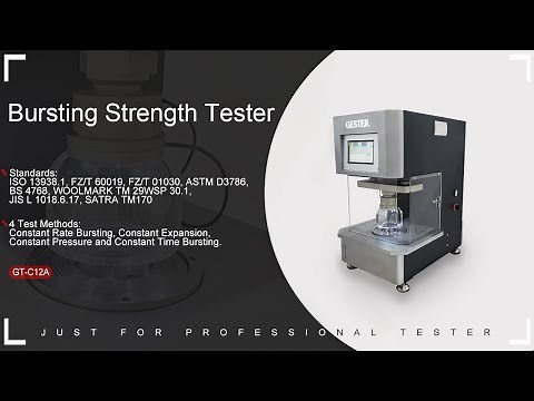 Hydraulic Bursting Strength Tester GT-C12A (Preparation before testing)