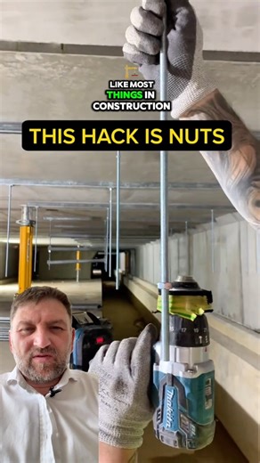 Richard Stone on Instagram: "Installing hundreds of threaded rods? You don’t need more muscle. You need smarter systems. This hack saves time, money, and your wrists. Real pros look for leverage like this. Follow for more time-saving tricks that actually make you more money on site."