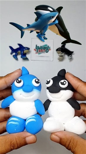 Italian Brainrot Color Mixing tralalero tralala Mixing and orcalero orcala cute made of from clay