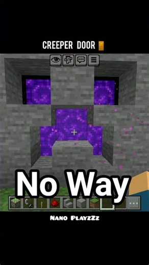 🚪 The Ultimate Creeper Secret Door! #minecraft #gaming #minecraftshorts