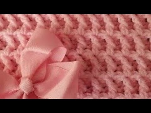 Crochet baby blanket. It's a QUICK 1 row repeat. YOU CAN do this give it a try