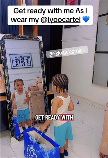 Get ready with 2 yrs old Edozie 💙💙 @Iyoocartel @jeriq #creatorsearchinsights #fyp #edozie #viral #trendingvideo