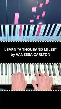 "A Thousand Miles" by Vanessa Carlton (Learn this Piano Riff)