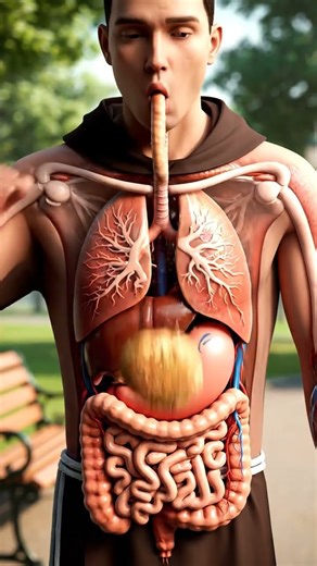 Inside Human Digestive System #digestiveprocess #digestion #health #fypp #exploremore #3danimation