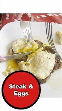Easy Sirloin Steak Recipe With Eggs On Top!