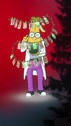 Springfielder Peely #style Upside Down Alphabet Emote #springfielderpeely #upsidedownalphabet