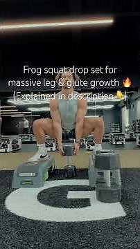 💥 Frog Squat Dumbbell Drop Set | Build Bigger Quads & Glutes Fast 🦵