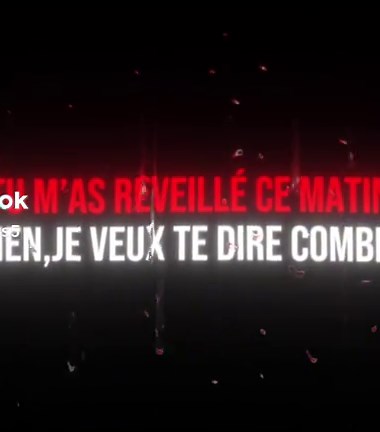 Tu m’as réveillé ce matin - Paroles et Signification