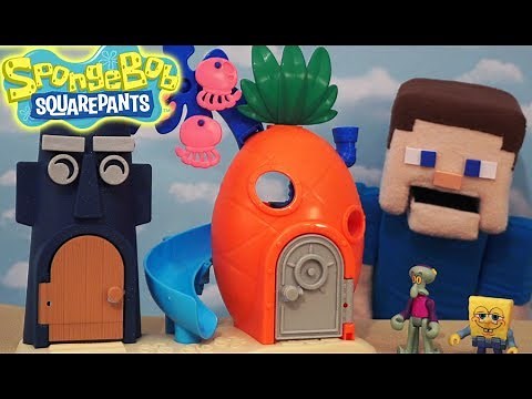 Spongebob Squarepants Bikini Bottom Playset House Imaginext Action figures Fisher Price Unboxing