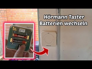 Hörmann wireless indoor push button battery replacement | Here's how