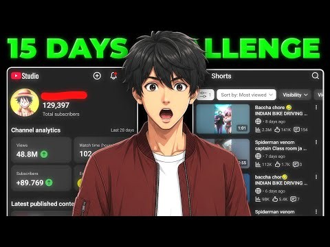 🚀 15 Days YouTube Shorts Upload Challenge | 0 to 100K Subs (Real Results Reveal 😱)