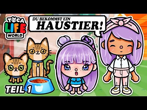 💖 WE LOVE ANIMALS 🐱 The ADOPTION 🐶 Part 1 💖 LOVE STORY 💕 GERMAN TOCA BOCA STORY