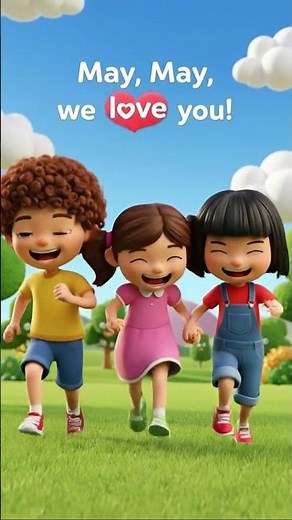 The MAY Song! 🌸 #kids #3danimation #cgi