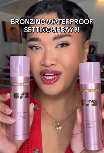 @Sean Anthony knows one thing for sure... we know a thing or two about setting sprays. 😉 Watch as he uses On 'Til Dawn Bronze Veil to build the perfect summer glow with Caramel Glow on the face and Cocoa Glow on the body for a radiant, sun kissed finish from head to toe. Whether you're looking for a soft, luminous veil or a more intense glow, the buildable formula lets you customize your look without feeling sticky or transferring. ✅ Sheer to buildable glow ✅ Waterproof ✅ Sweatproof ✅ Transferp