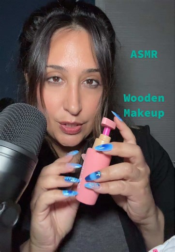 ASMR Doing Pinnochio’s Bride’s Wooden Makeup #asmr #wooden #makeup #fyp