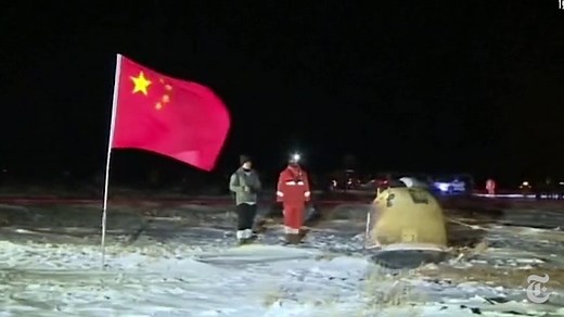 China Brings Moon Rocks to Earth, and a New Era of Competition to Space