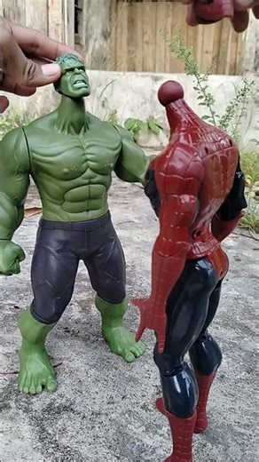 Spiderman And Hulk Chooses Swap Body And Head #marveltoys #superhero #hulk