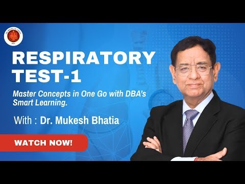 MRCP Part 1 Respiratory Test-1 | Must-Know Concepts with Dr. Mukesh Bhatia