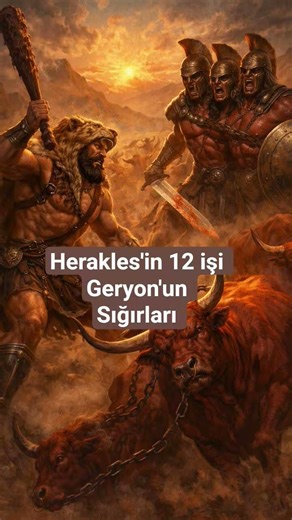 Herakles'in 12 işi | Part 10 Geryon'un Sığırlarını Ele Geçirmek | Yunan Mitolojisi
