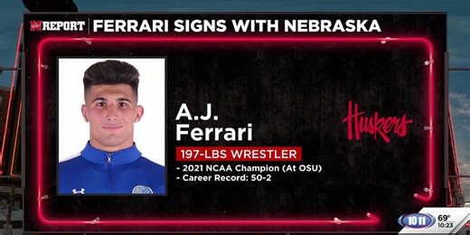 AJ Ferrari signs with Nebraska Wrestling