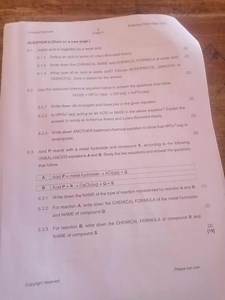 QUESTION 6 (Start on a new page.)6.1 Acetic acid is regarded ... | Filo