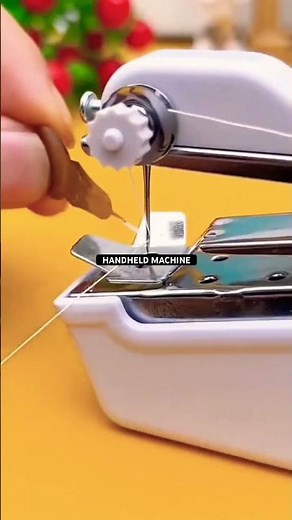 Mini handheld sewing machine #handheld #sewingtutorial #shorts #sewingmachine #fypシ゚viral #trending