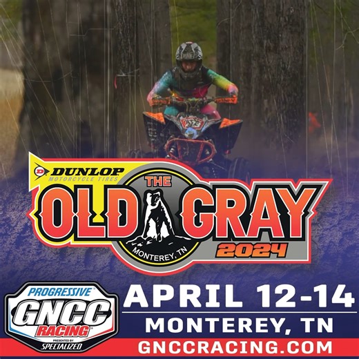 LIVE today from @ridedunlop Old Gray GNCC at 2pm CT 3PM ET on RacerTV.com 📺 Don’t miss any of the action @theoldgrayvenue #RacerTV #GNCCRacing | Grand National Cross Country Series
