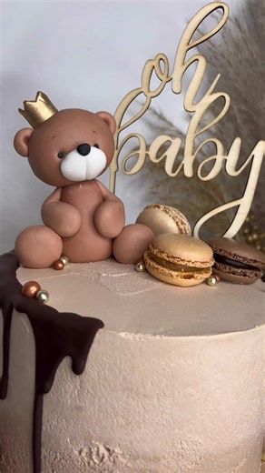 Brown Bear Cake Ideas for Baby Shower