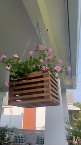 15K views · 36K reactions | DIY hanging flower basket upgrade! #DIY #woodworking #flowers | William Peregoy | Facebook