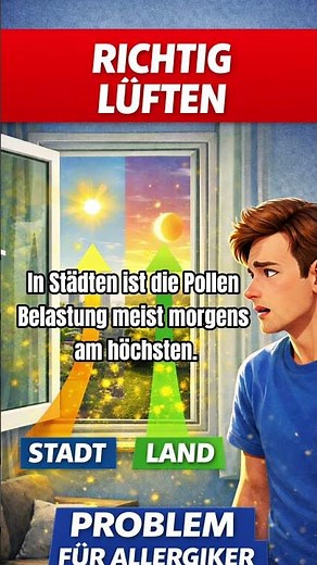 Wann Allergiker richtig lüften sollten!