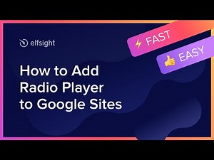 How to Add Radio Player Plugin to Google Site