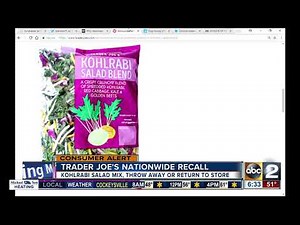 Trader Joe's recalling kohlrabi salad mix after listeria concerns