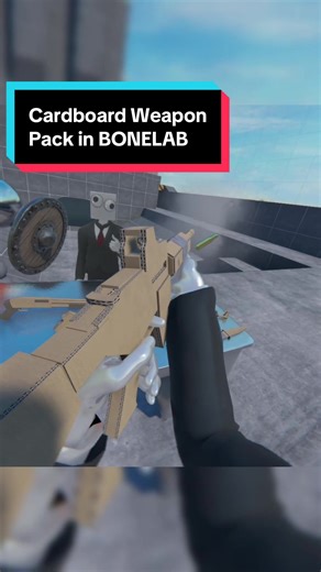 Cardboard Weapon Pack Mod in BONELAB | #bonelab #vr #mod #cardboard #virtualreality