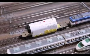 【搬运】【N比例】火车模型の前面展望 n scale model train camera car (front view)，制作摄像头车的教程