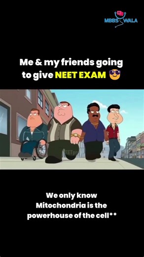 NEET Students Be Like… We Only Know “Mitochondria is the Powerhouse of the Cell” 😂