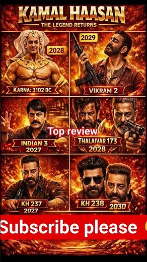 🔥 Kamal Haasan Upcoming Movies Lineup | Big Pan-India Releases 2027–2030 🔥#kamalhaasan #upcomingmovi