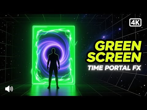 DIY Time Travel Portal Green Screen FX Cinematic Wormhole + Realistic Sound