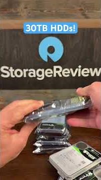 Unwrapping 240TB of HAMR HDDs. 8x Seagate Exos M 30TB drives. Full review at StorageReview.com.