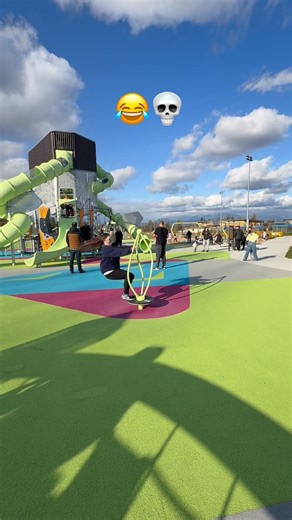 New playground 🛝 cartwheel test 😂💀 #dayinthelife