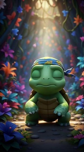 “Funny Turtle Story for Kids | Slow Turtle Runs Fast | 3D Animation”